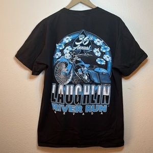 36th annual Laughlin river run Nevada motorcycle graphic T-shirt